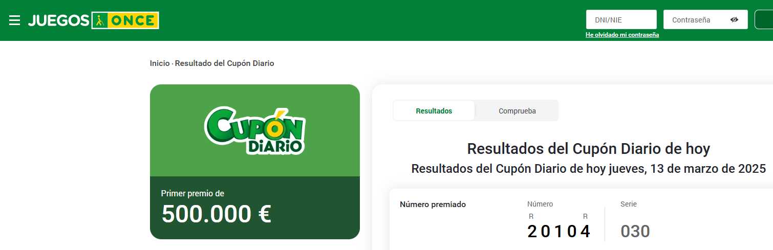 Número ganador rifa
